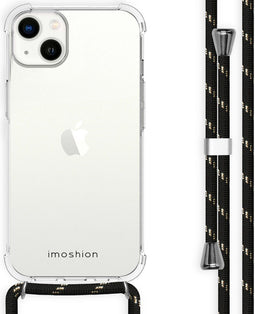 imoshion Hoesje Geschikt voor iPhone 14 Plus Hoesje Met Koord - imoshion Backcover met koord - Transparant