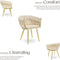 tectake Astano - Eetkamerstoelen - Fluweel - Zwart