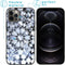 iMoshion Hoesje Geschikt voor iPhone 12 Pro / 12 Hoesje Siliconen - iMoshion Design hoesje - Zwart / Zilver / Silver Bling