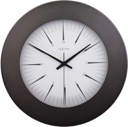 NeXtime Colt - Klok - Rond - RVS - Ø33.7 cm - Antraciet