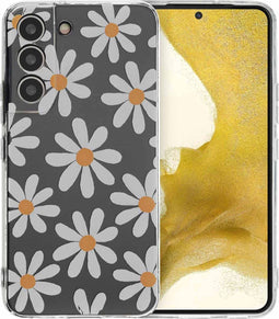 imoshion Hoesje Geschikt voor Samsung Galaxy S22 Hoesje Siliconen - imoshion Design hoesje - Meerkleurig / Daisy Flower