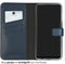 Selencia Samsung Galaxy A15 - Echt Lederen Bookcase - 3 Pashouders - Donkerblauw
