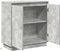 vidaXL - Dressoir - met - LED - in - Beton - Grijs - 71x34,5x75 - cm - van - Geengineerd - Hout