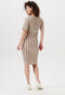 Supermom Jurk Stripe - Zwangerschapsjurk - Korte mouwen bodycon pasvorm - Maat L