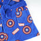 Badjas kinderen - Fleece - Marvel Blauw- 5 Jaar