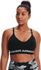 Under Armour UA Seamless Low Long Bra Dames Sportbeha - Zwart - Maat S