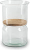 Eco vaas met kurk 'duet' h25 d15 cm