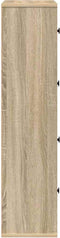 vidaXL - Boekenkast - 60x24x101,5 - cm - bewerkt - hout - sonoma - eikenkleurig