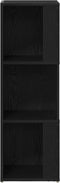 vidaXL - Hoekkast - Zwart - Eiken - 33x33x100 - cm - Hout