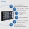 Shelly Wall Display X2 - Smart Home Bediening - 6,95 inch touchscreen - Zwart + BLU H&T sensor (bundle)