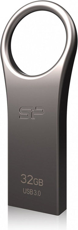 Silicon Power Jewel J80 - USB-stick - 32 GB - USB 3.0 - Titanium