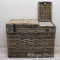 Migo Styling - Wasmand - 3 vakken - Met deksel - 85x40xH65 - Riet - Rotan - Trio