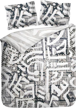 Heckett & Lane - dekbedovertrek Odion 240 x 200 Wild Grey