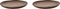 Palmer Bord David Mucky 28 cm Bruin Stoneware 2 stuks