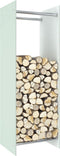vidaXL - Haardhoutrek - 80x35x120 - cm - glas - zwart