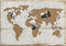 Memobord wereld 110 cm