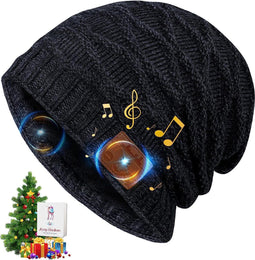Cadeaus voor mannen Bluetooth muts - Coole gadgets voor mannen Cadeaus Kerstsokvullers voor volwassenen Tienerjongens Meisjes Vrouwen, muts met koptelefoon Unieke muziek Cadeaus voor Hardlopen Fietsen Wandelen
