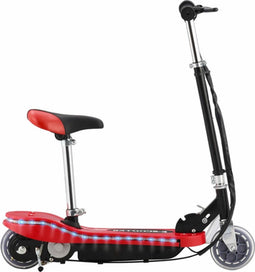 vidaXL Step elektrisch met zitje en LED 120 W rood