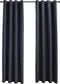 vidaXL - Gordijnen - verduisterend - met - ringen - 2 - st - 140x245 - cm - antraciet