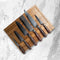 Shinrai Japan - Messenset - 6 delig - Hammered RVS - Luxe Geschenkdoos