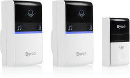Byron DBY-23415 - Draadloze deurbelset - 100 meter bereik - 16 melodieën (2 stuks)