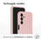 Accezz Samsung Galaxy A25 (5G) - Liquid Silicone Backcover - Schokabsorberend - Roze