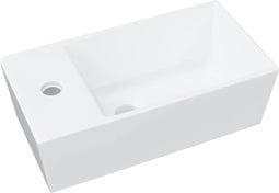 vidaXL - Wasbak - 48x25x15 - cm - keramiek - wit
