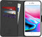iMoshion Hoesje Geschikt voor iPhone SE (2022) / SE (2020) / 8 / 7 Hoesje Met Pasjeshouder - iMoshion Uitneembare 2-in-1 Luxe Bookcase - Zwart
