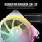 Corsair iCUE LINK LX120 - Ventilator - RGB Multicolour - Wit (3-pack)