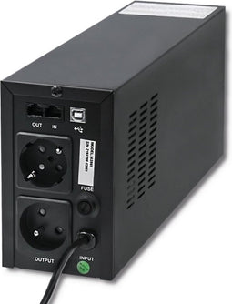 Qoltec ononderbroken stroomvoorziening | Monoliet | 800VA | 480W | LCD-scherm | USB.