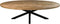 Ovaal tafelblad Portland - 260x120x5 - Naturel - mangohout