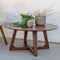 House Nordic Hellerup Salontafel - Rond - Walnoot - 75x36 cm
