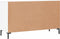 vidaXL - Dressoir - 100x36x60 - cm - bewerkt - hout - hoogglans - wit