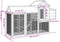 vidaXL - Kippenhok - 193x65x117 - cm - massief - grenenhout - grijs