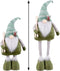 Christmas Kerstversiering Wit Groen Metaal Weefsel 24 X 12 X 82 Cm