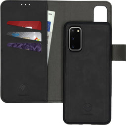 iMoshion Hoesje Geschikt voor Samsung Galaxy S20 Hoesje Met Pasjeshouder - iMoshion Uitneembare 2-in-1 Luxe Bookcase - Zwart