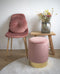 House Nordic Poef Gamby Velvet Roze Ø34x43cm
