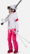 Rossignol Strawpile - Ski Jas - Waterdicht 20000 mm - Wit/Roze - Maat L