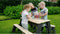 EXIT Aksent zand-, water- en picknicktafel (2 bankjes)
