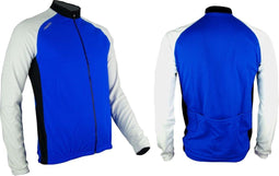Avento Wielerjack - Unisex - Winddicht - Kobalt/Wit/Zwart - XL