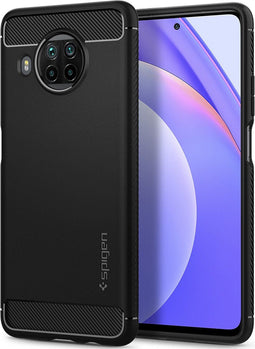 Spigen Rugged Armor - Xiaomi Mi 10T Lite - TPU Back Cover - Schokbestendig - Zwart