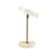 MOONLIGHT - LED tafellamp - oplaadbaar - beige brass travertine