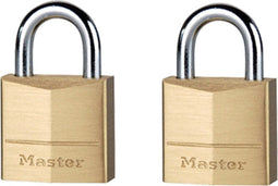 MasterLock 120EURD - Hangsloten - 20mm massief koper - set van 2