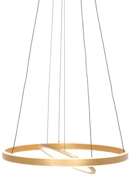 Steinhauer Ringlux 3514GO - Hanglamp - Hoogte instelbaar dimfunctie - Goud 60cm