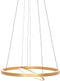 Steinhauer Ringlux 3514GO - Hanglamp - Hoogte instelbaar dimfunctie - Goud 60cm