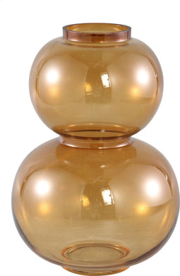 PTMD Mery Vaas - 18 x 18 x 28 cm - Glas - Bruin