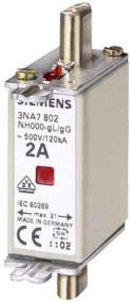 Siemens 3NA7820 Zekeringsinzetstuk Afmeting zekering : 000 50 A 500 V 3 stuk(s)