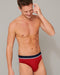 Schiesser 95/5 Organic - Heren Rio Slip - 3-pack - Rood Blauw Grijs-gemêleerd (3 stuks)