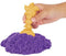 Kinetic Sand - Zandbak-set met 454 g paars origineel kinetisch zand opbergzandbak 4 vormen en gereedschap - Sensorisch speelgoed
