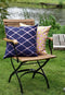 Sierkussen decoratie kussen Diamond 45 x 45 cm blauw roze